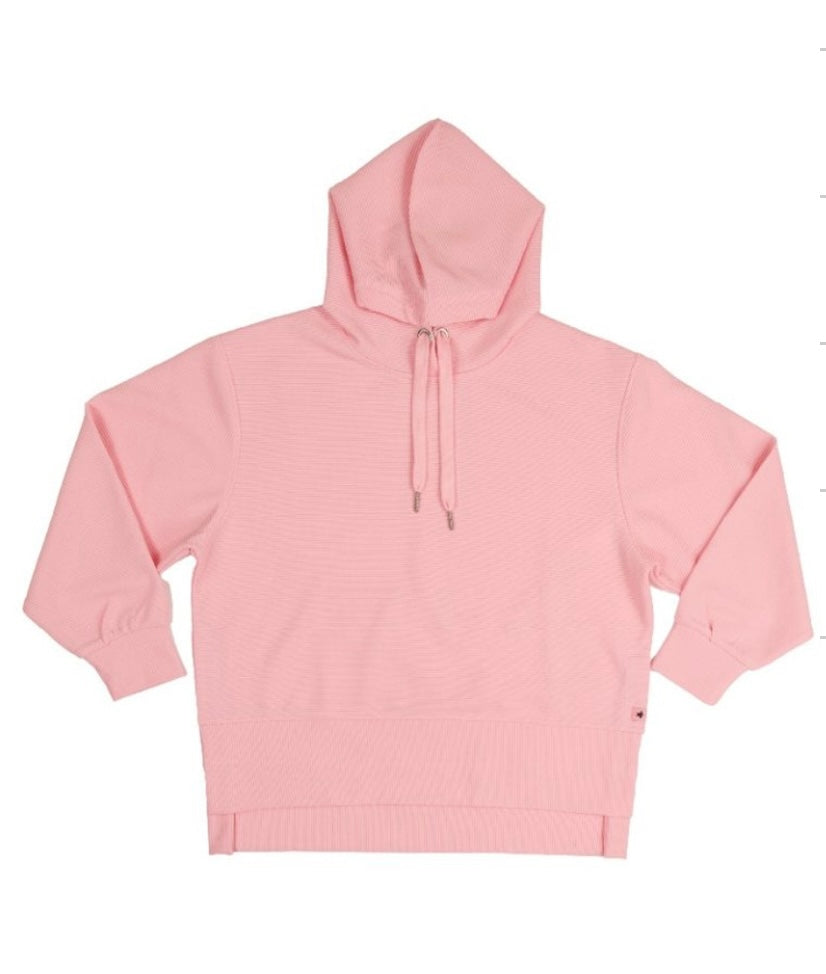 Simply Southern Ribbed Hoodie - PETAL