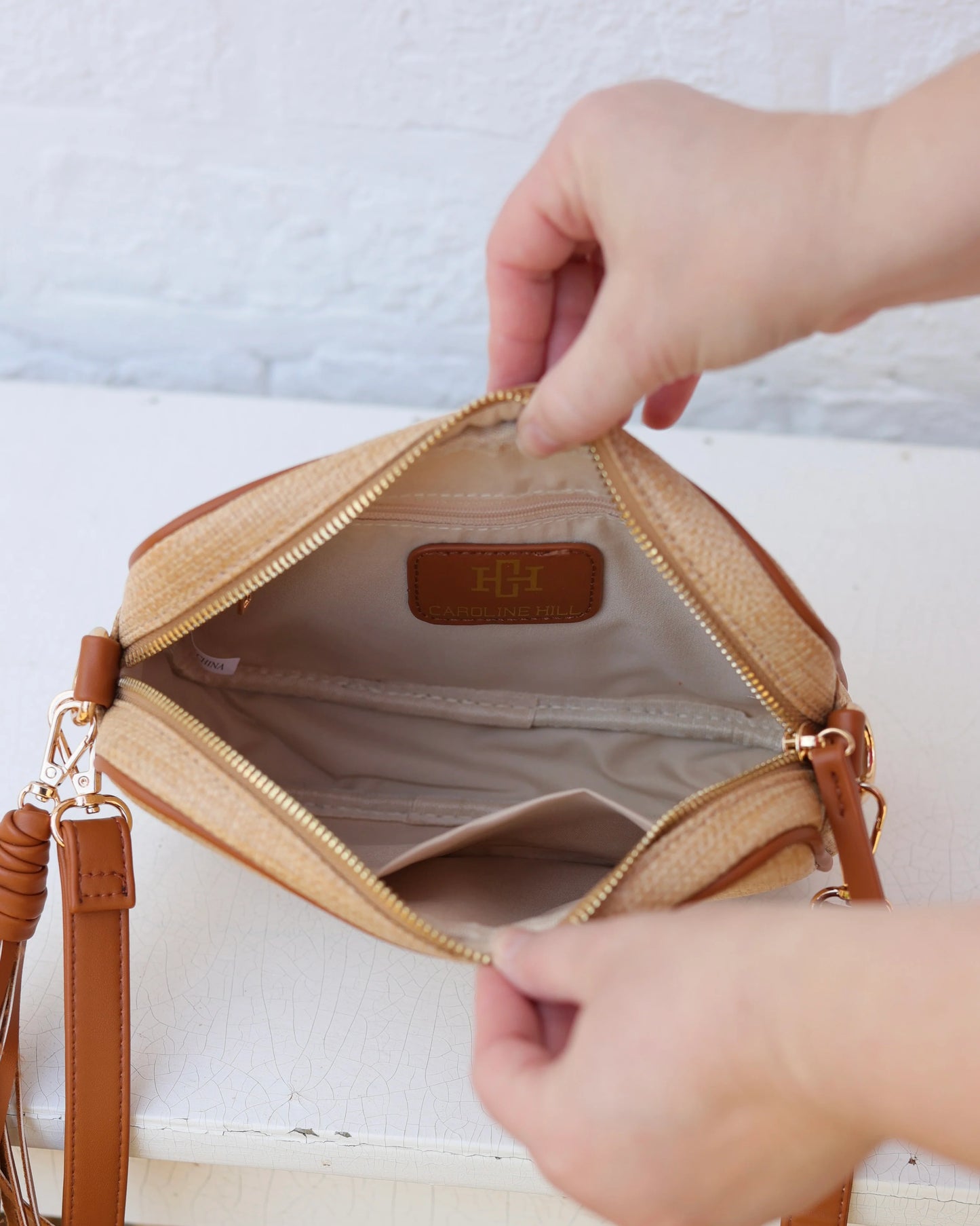 Margoe Crossbody | Natural Saddle