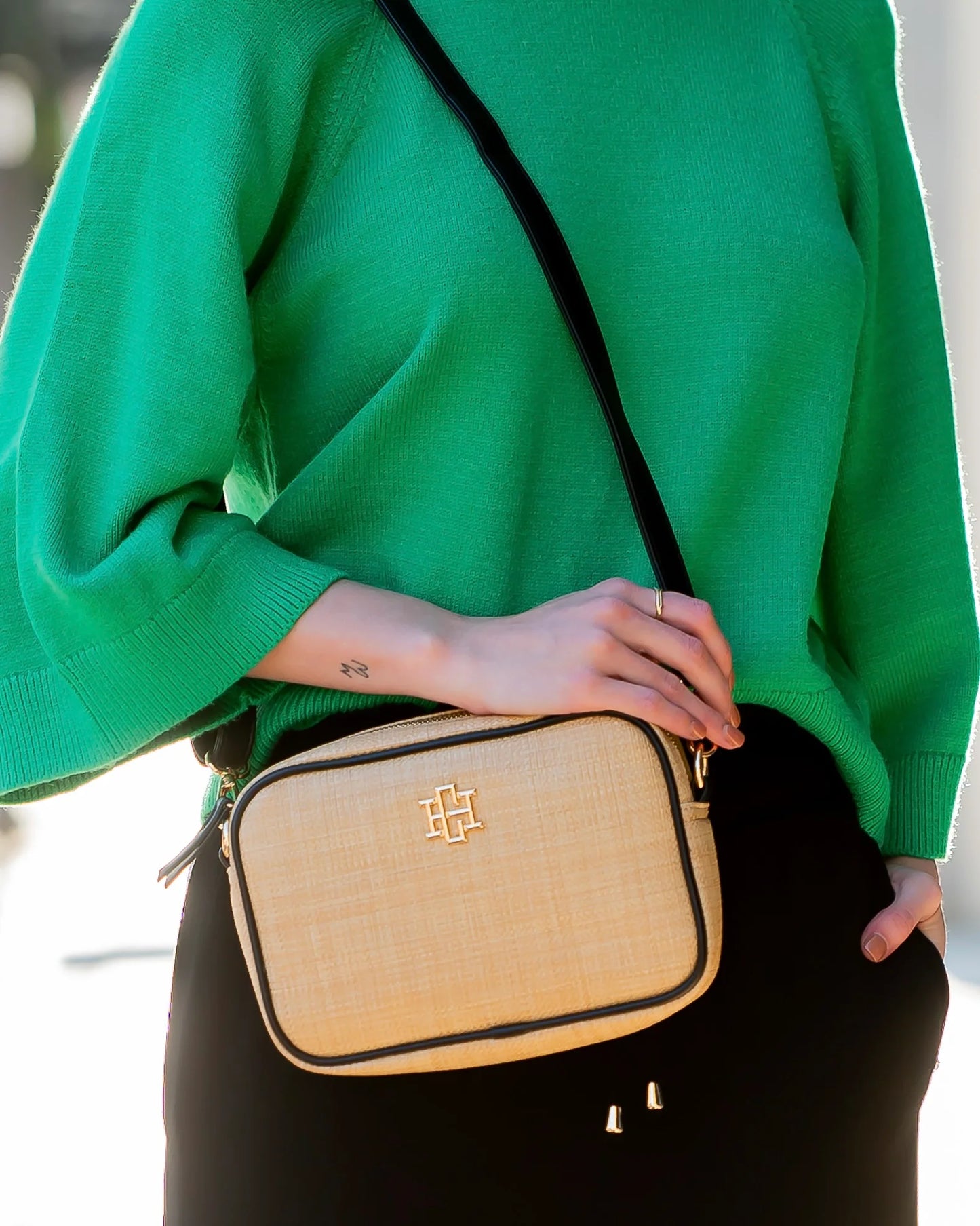 Margoe Crossbody | Natural Black