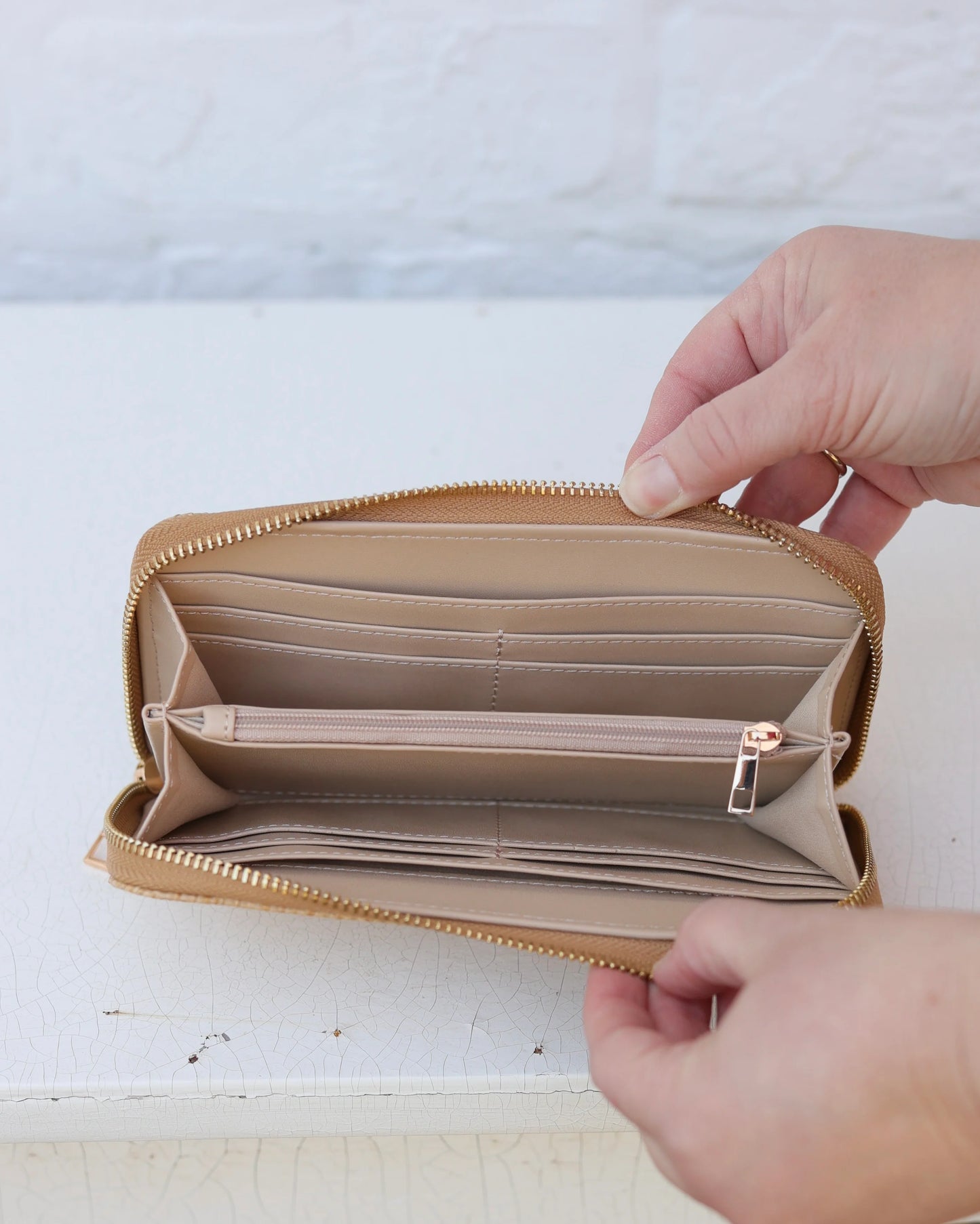 Penelope Wallet | Woven Gold
