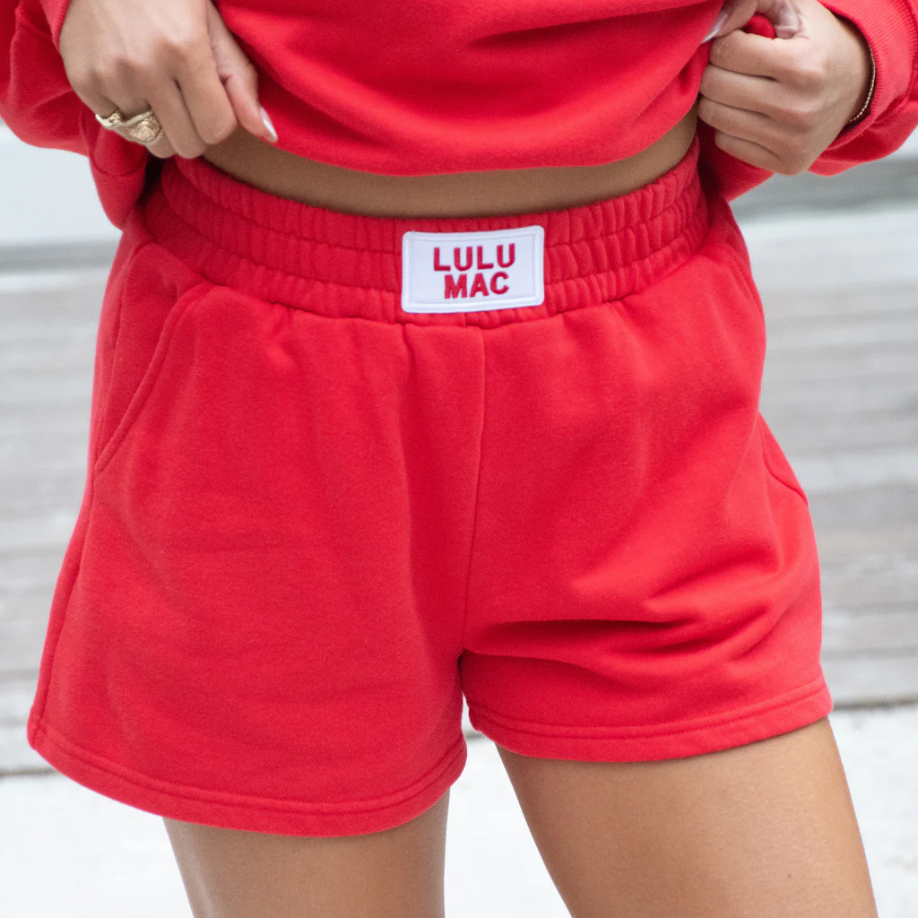 LULU MAC - Terry Cloth Short | Red