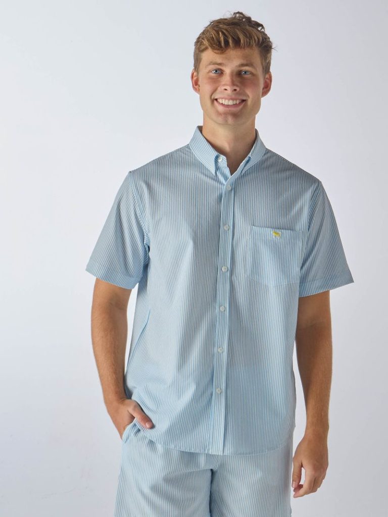 Simply Southern Men’s seersucker button down