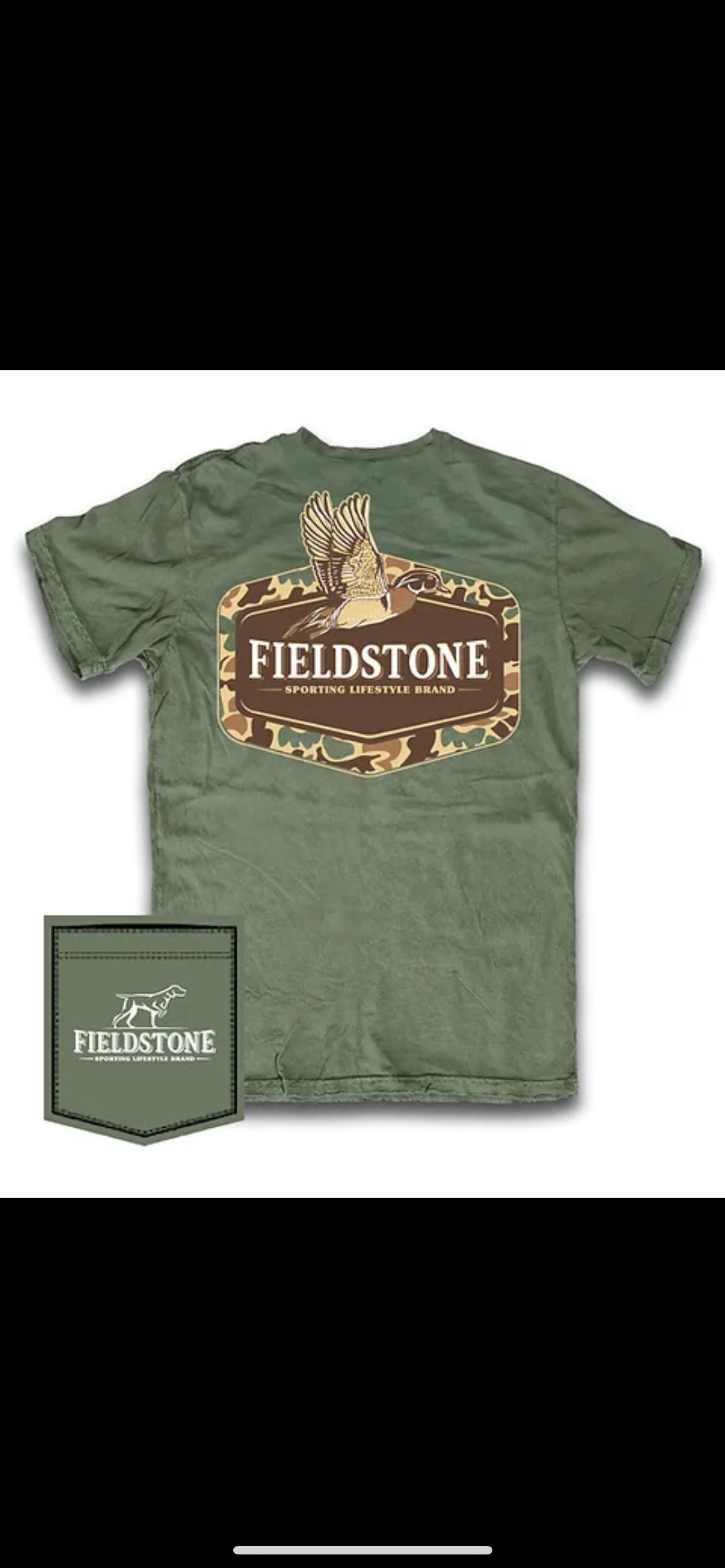 Camo wood duck fieldstone youth/toddler shortsleeve