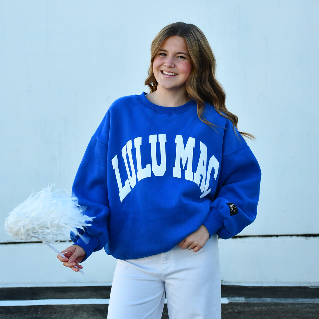 LULU MAC ROYAL BLUE SWEATSHIRT