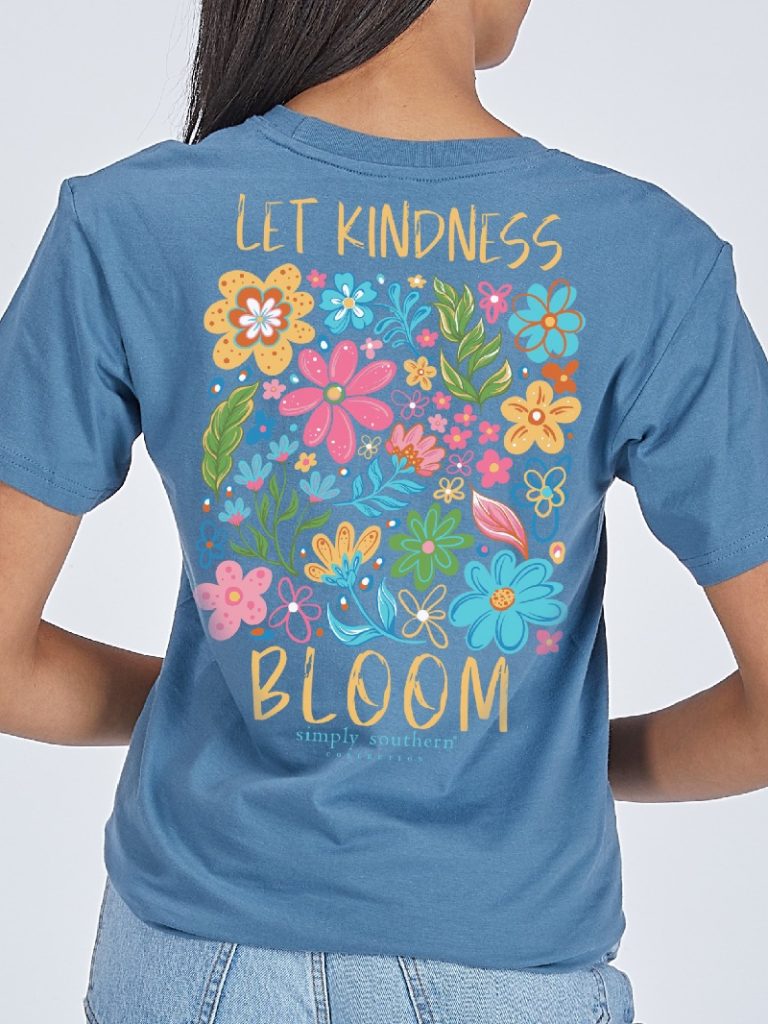 Simply Southern “bloom” Youth Short Sleeve Shirt