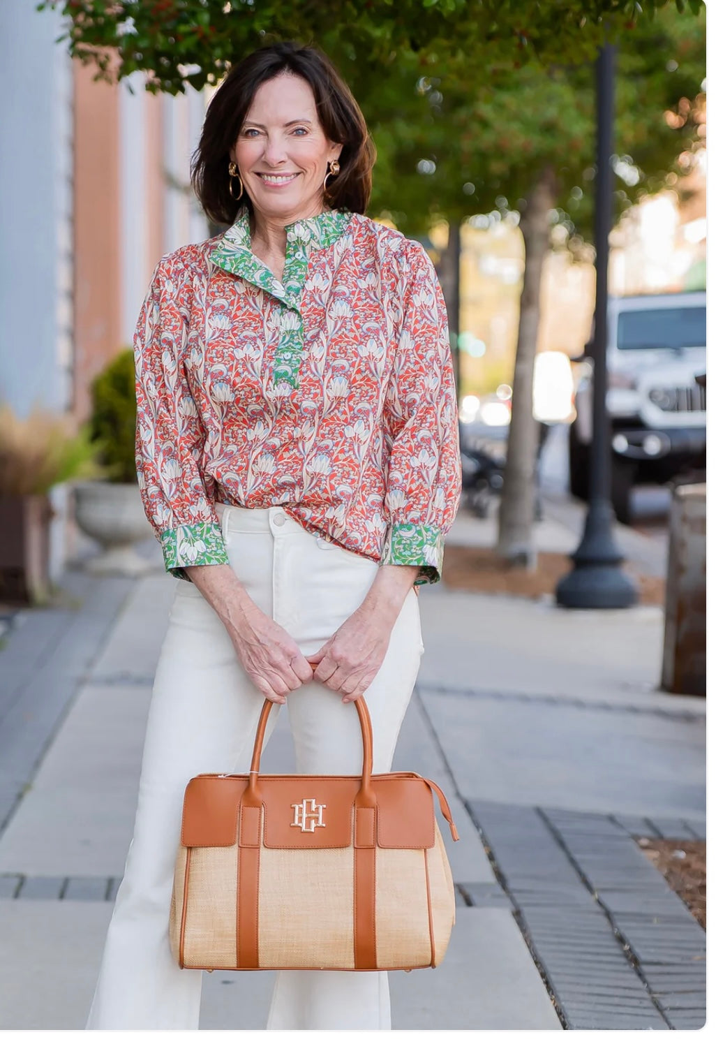 Augusta Handbag | Natural Saddle