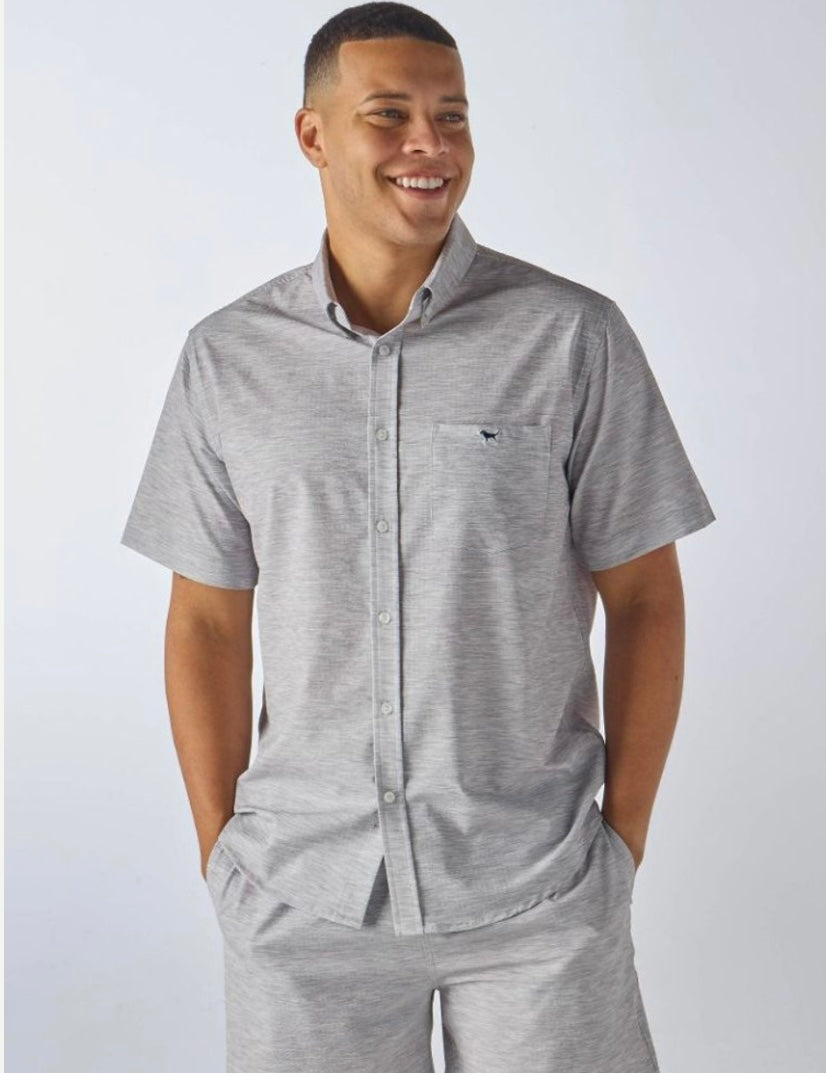 Simply Southern Men’s Seersucker Swim Shorts - Heather Grey