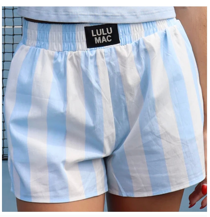 LULU MAC -LIGHT BLUE DARBY BOXER SHORT
