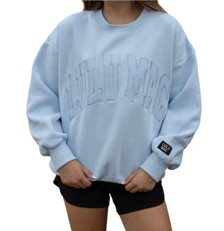 LULU MAC - Mono light blue Crewneck