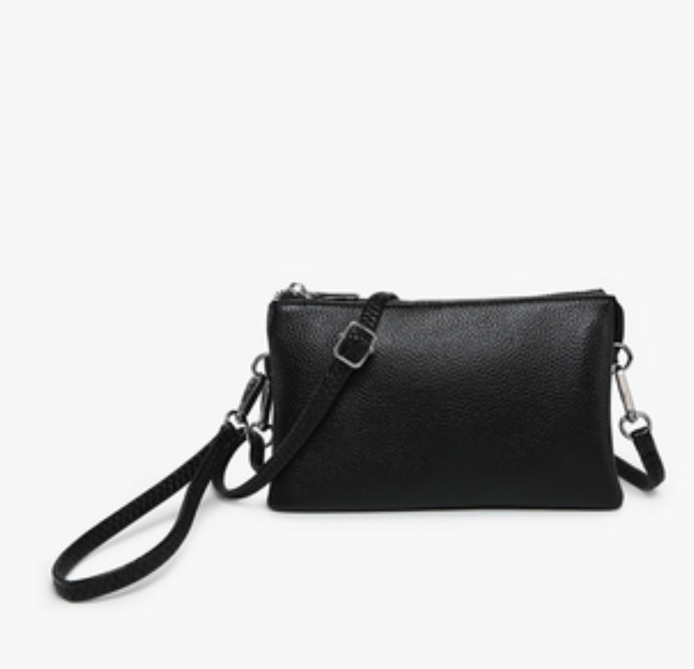 Riley Monogrammable 3 Compartment Crossbody/Wristlet, VARIOUS STYLES