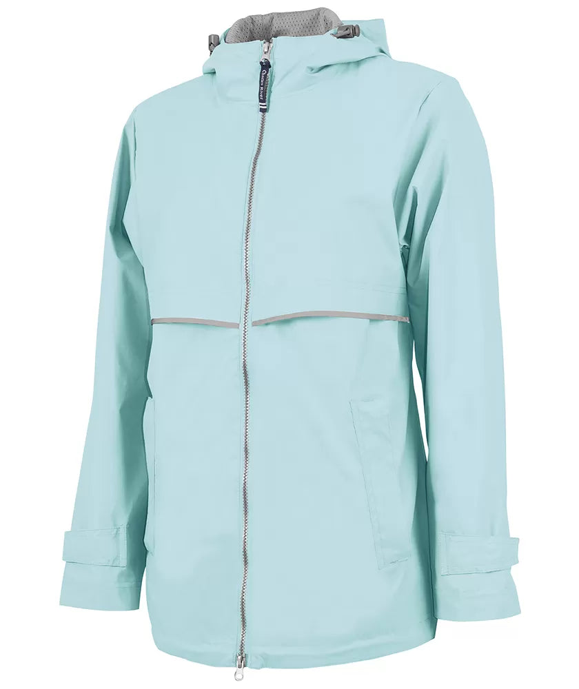 New Englander® Rain Jacket in Aqua