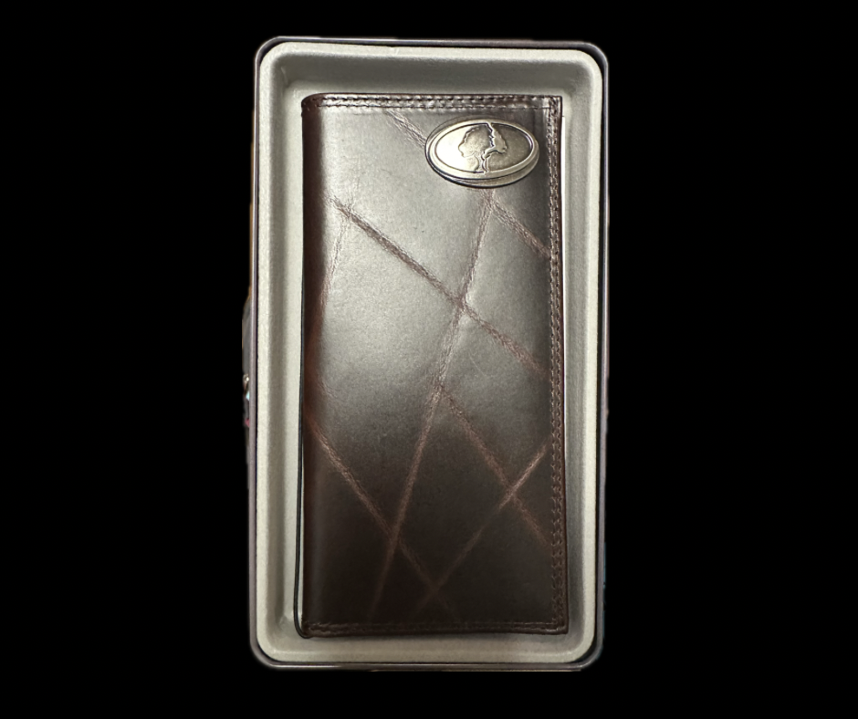 Zep-Pro Mossy Oak Logo Wrinkle Leather Bifold Wallet