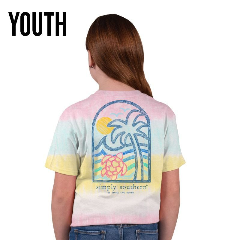 Simply Southern YOUTH Sea View Short Sleeve Tee