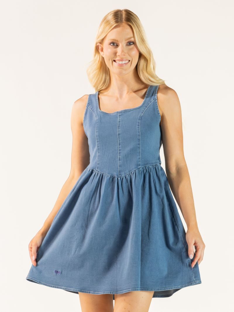 Simply Southern Baby Blue Denim Dress