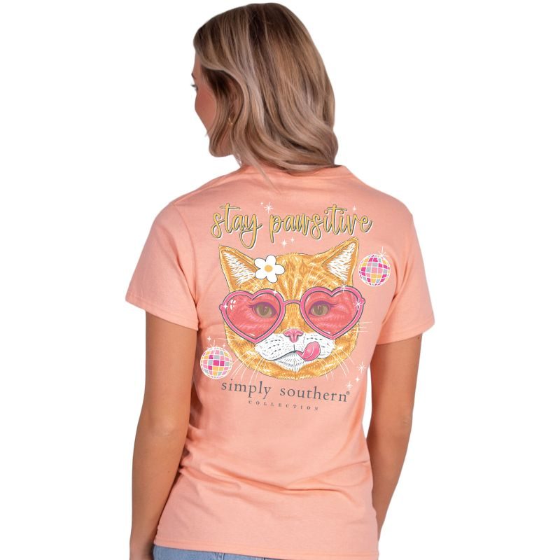 Simply Southern “cat” Short Sleeve Tshirt