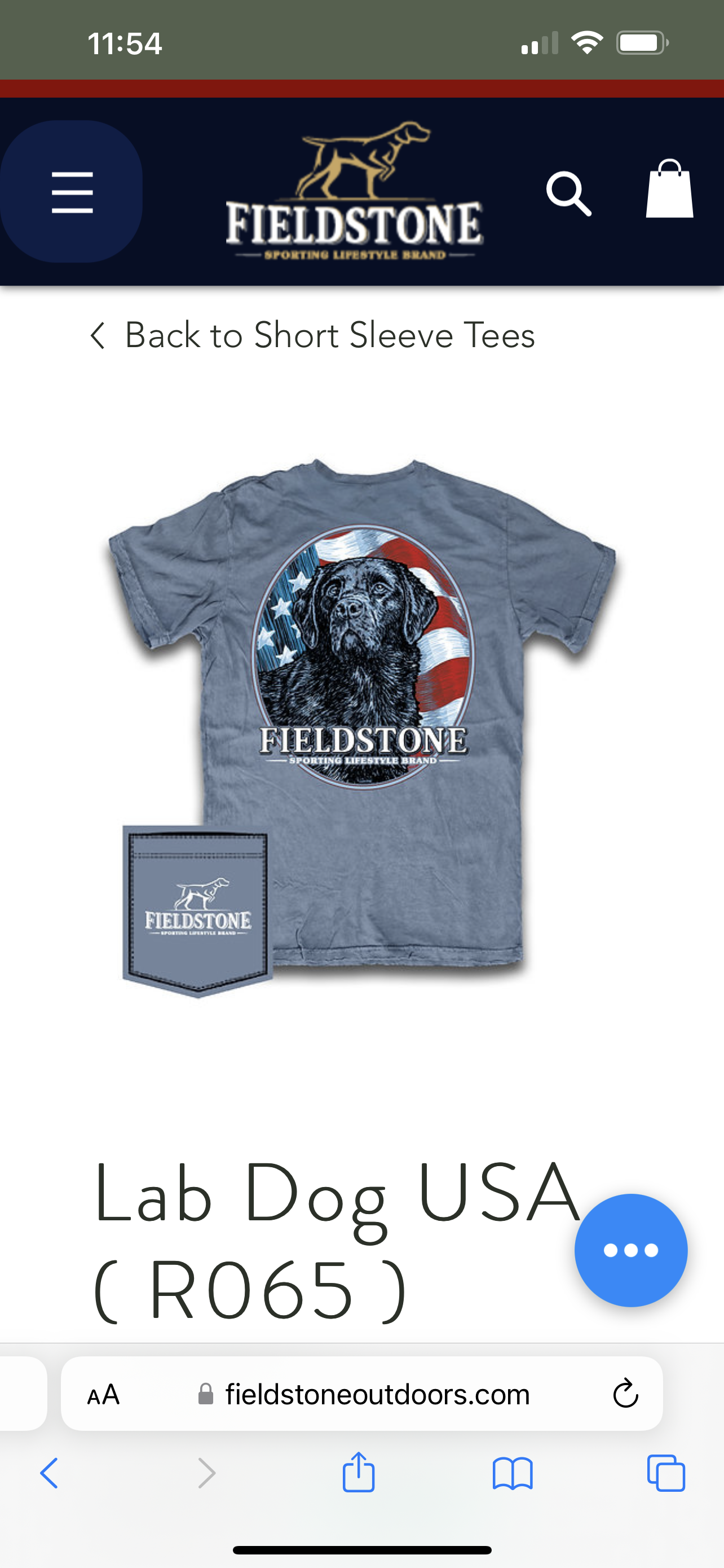 Youth Fieldstone lab USA dog