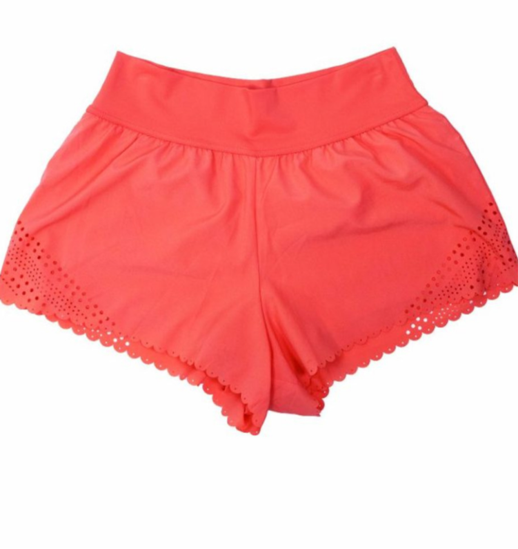 Youth Simply Southern Scallop Coral Shorts