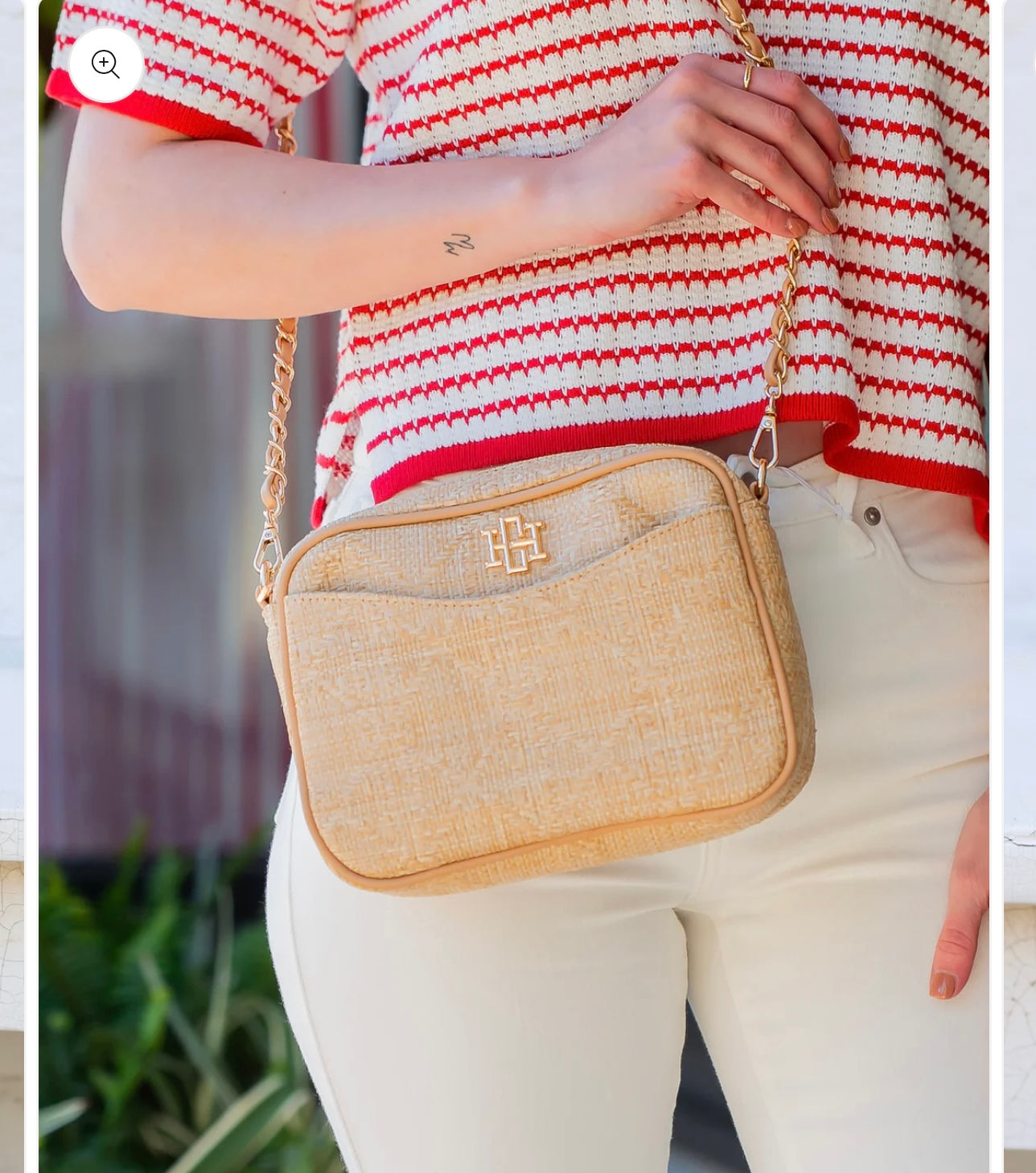 Fiona Crossbody Natural Lattice