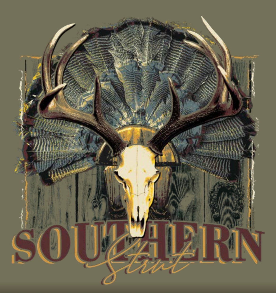 Deer Turkey Mount – SOUTHERN STRUT POCKET Tee