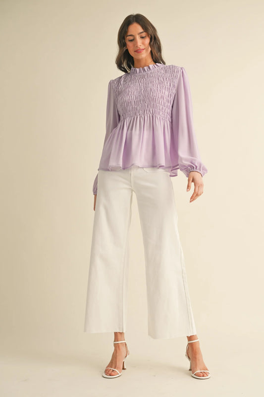 Front Pocket Stretch Wide Leg Denim Jeans | White