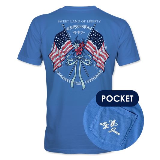 Lily Grace "Patriotic Bow” T-Shirt