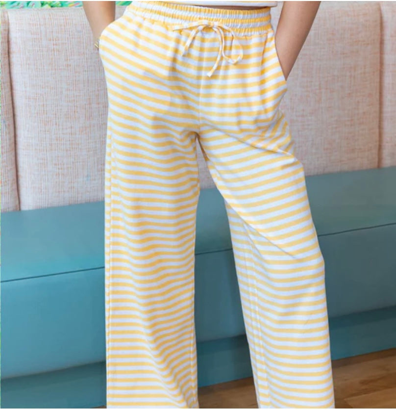 LULU Mac Yellow stripe pants