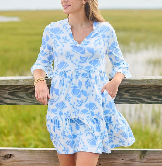 Laguna Dress - Blossom Breeze Blue