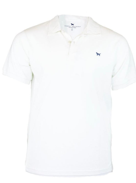 Simply Southern Men’s White Polo