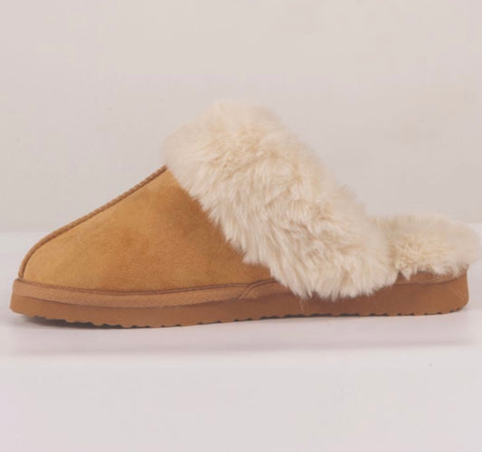 Simply Southern Flat Slipper - Light Brown