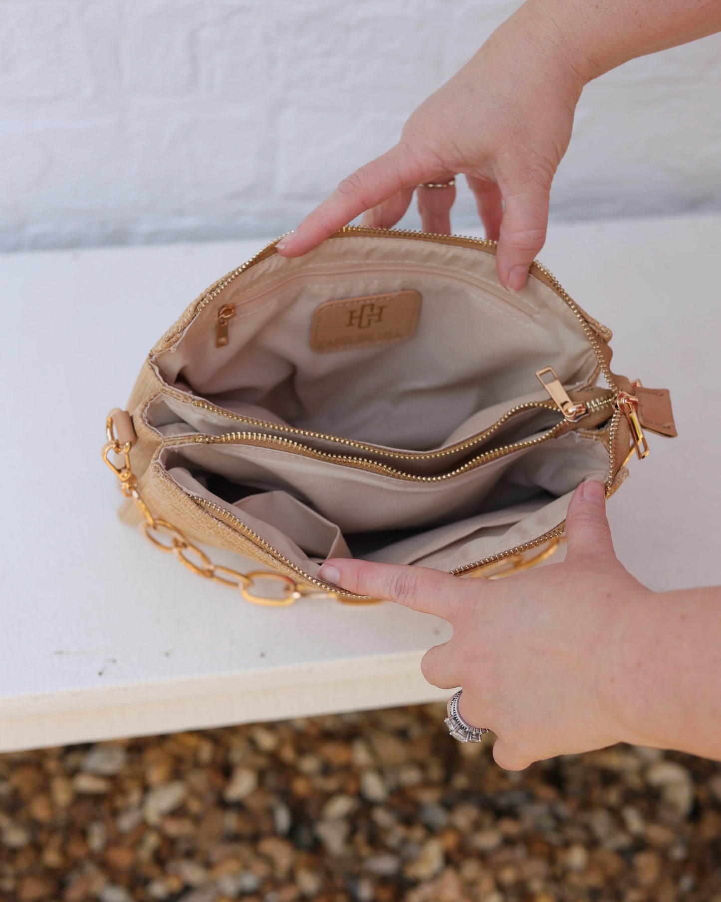 Ariana Crossbody | Natural Lattice