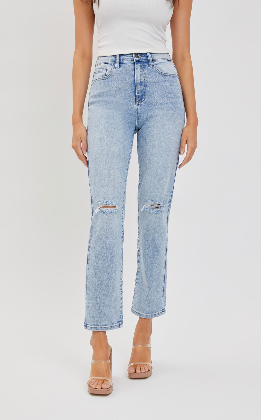 Cello High Rise Straight with Assymetric Back Pockets