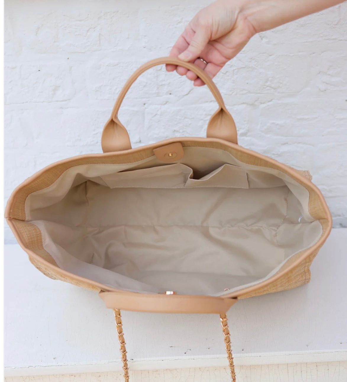 Caroline Hill - Melissa Tote Bag | Natural