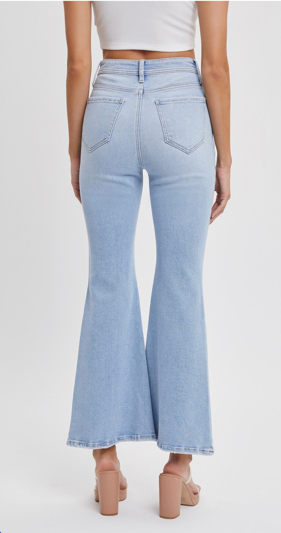 30" Inseam High Rise Super Flare cello jeans