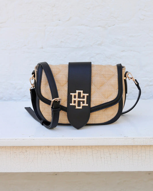 Griffin Crossbody Bag | Natural Black DQ