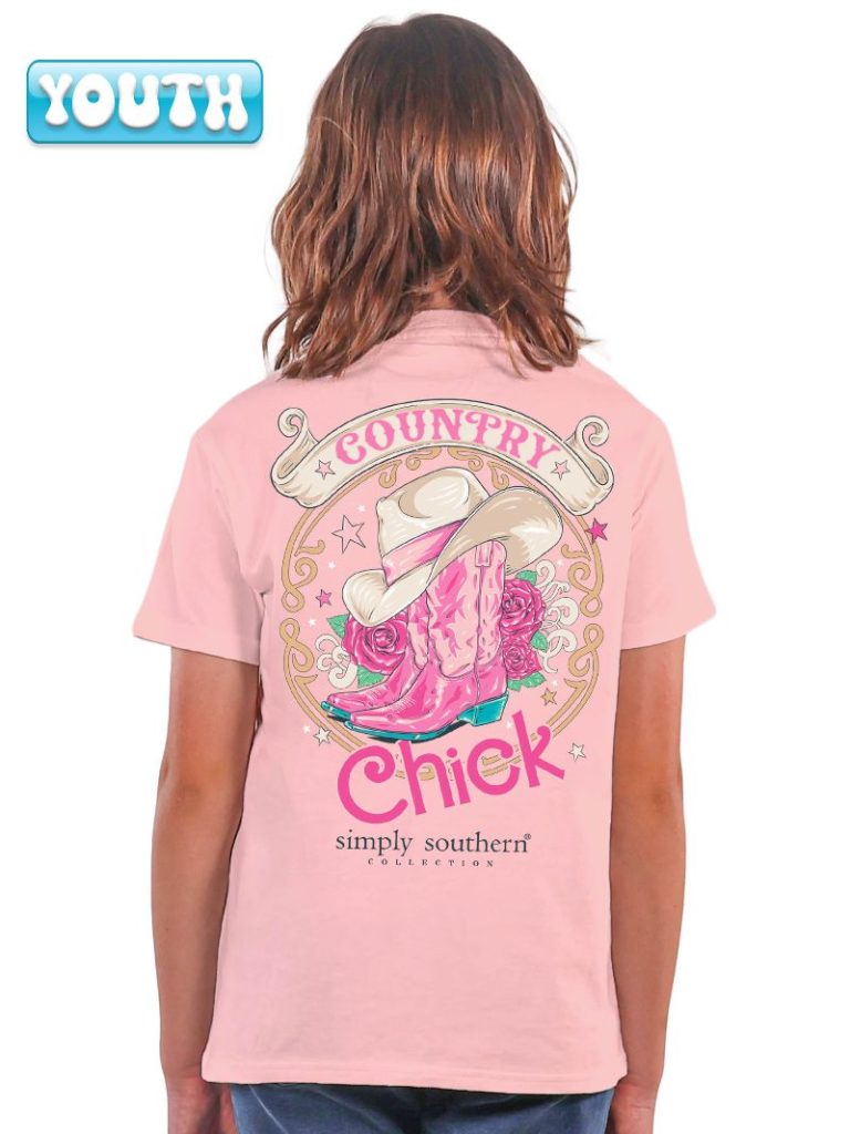 Simply Southern Youth "countrychick" Short Sleeve Tee
