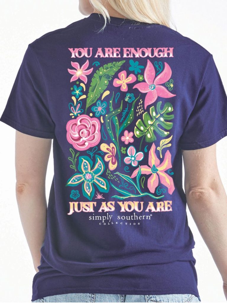 Simply Southern “enough” Youth Short Sleeve Shirt