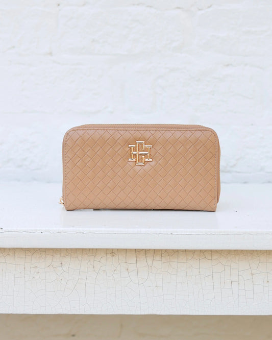 Penelope Wallet | Woven Tan