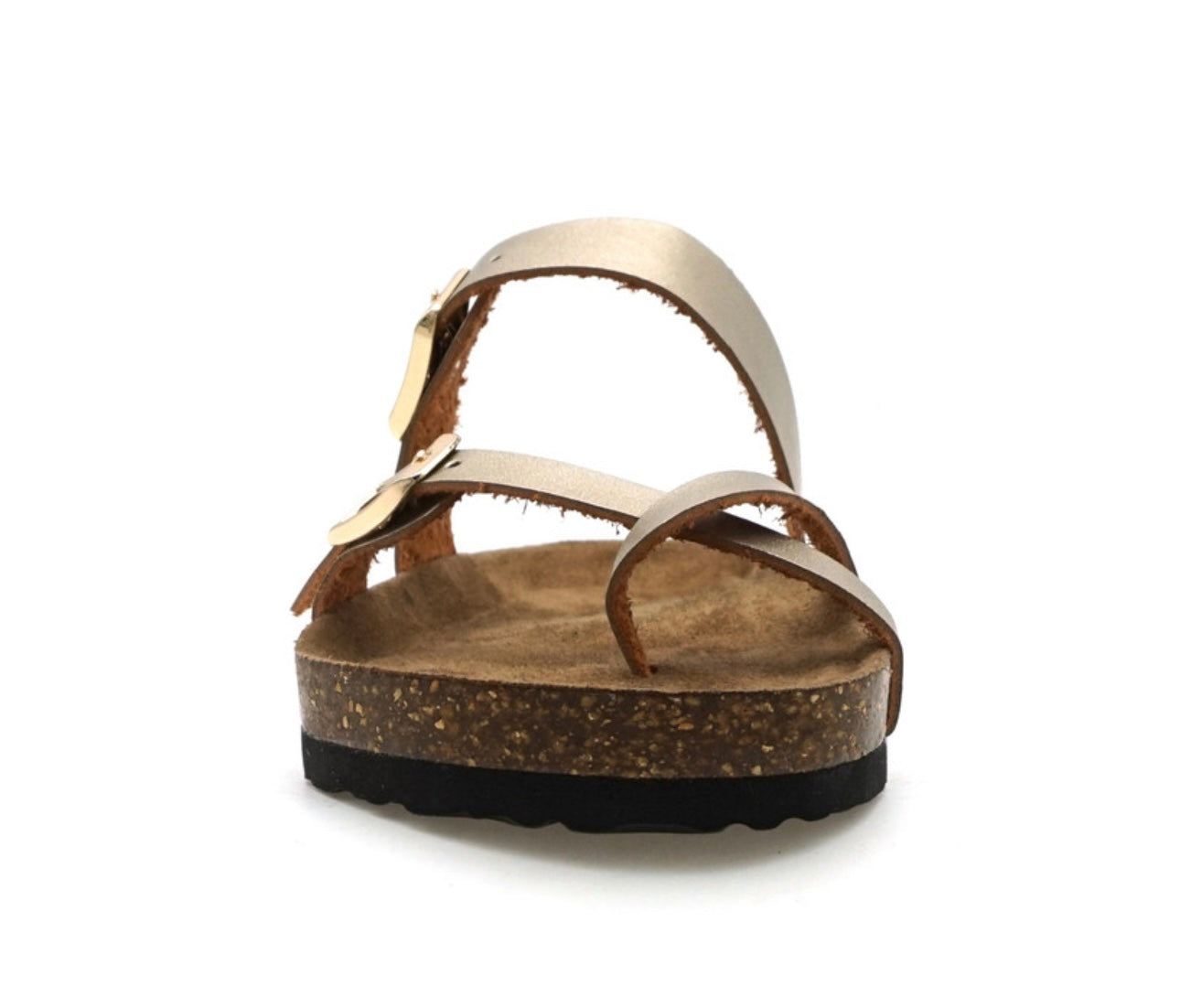 Outwood gold bork sandals