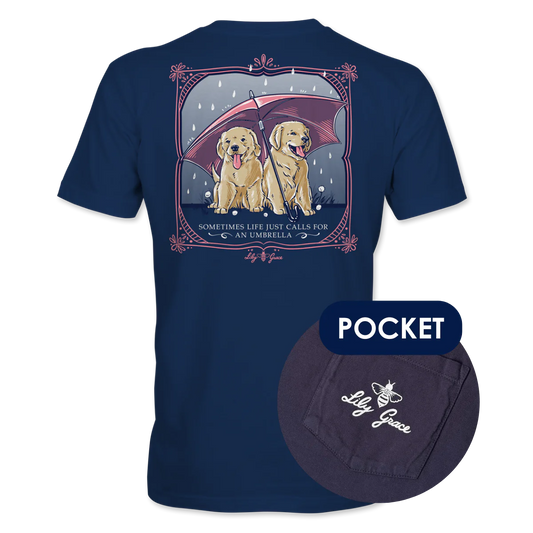 Lily Grace "umbrella pups” tshirt