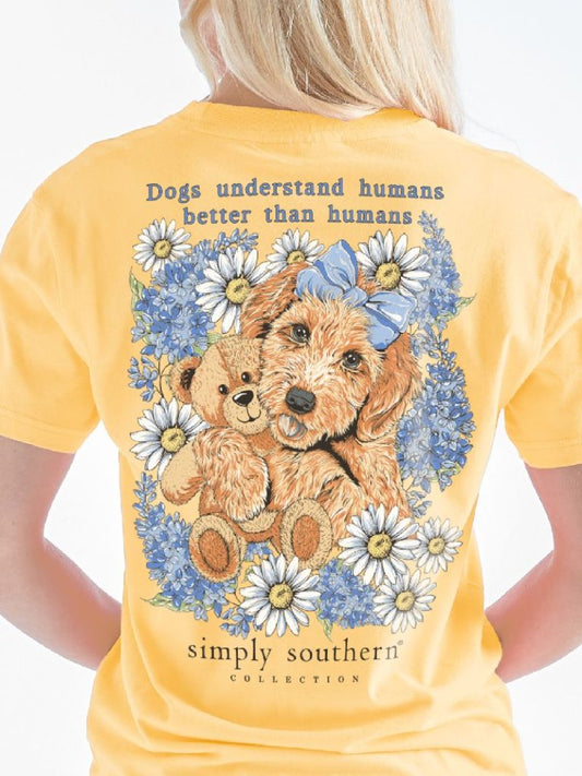 Simply Southern “Dog Teddy” Youth Short Sleeve Shirt