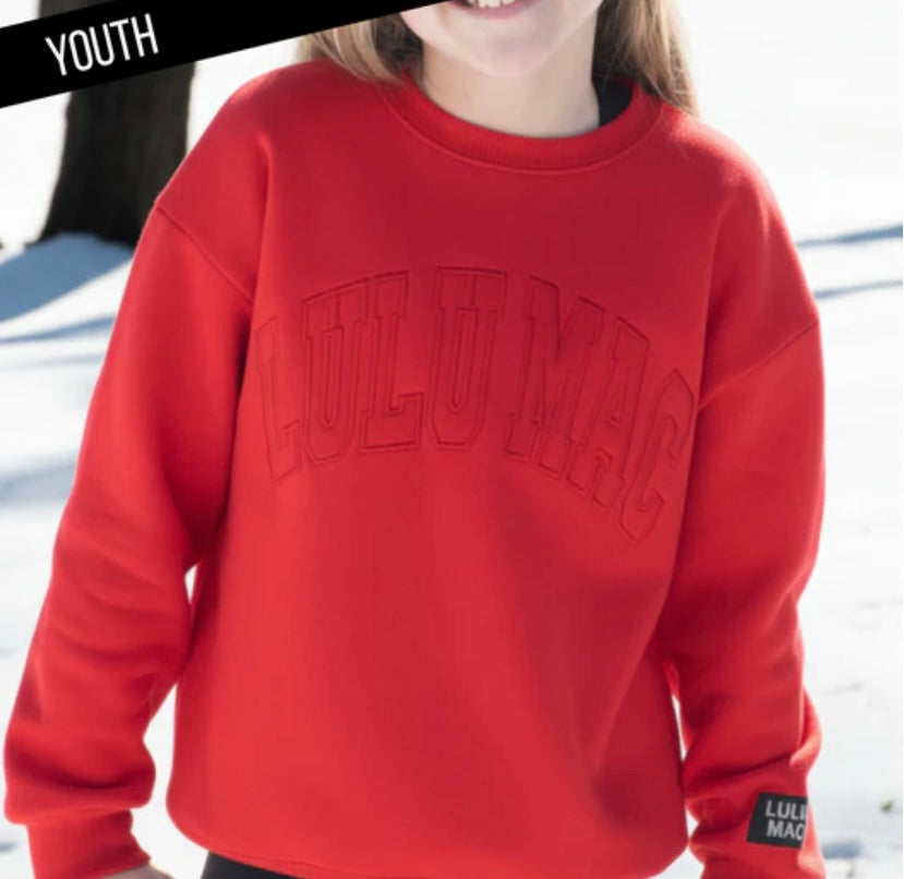 Youth LULU MAC red Crewneck