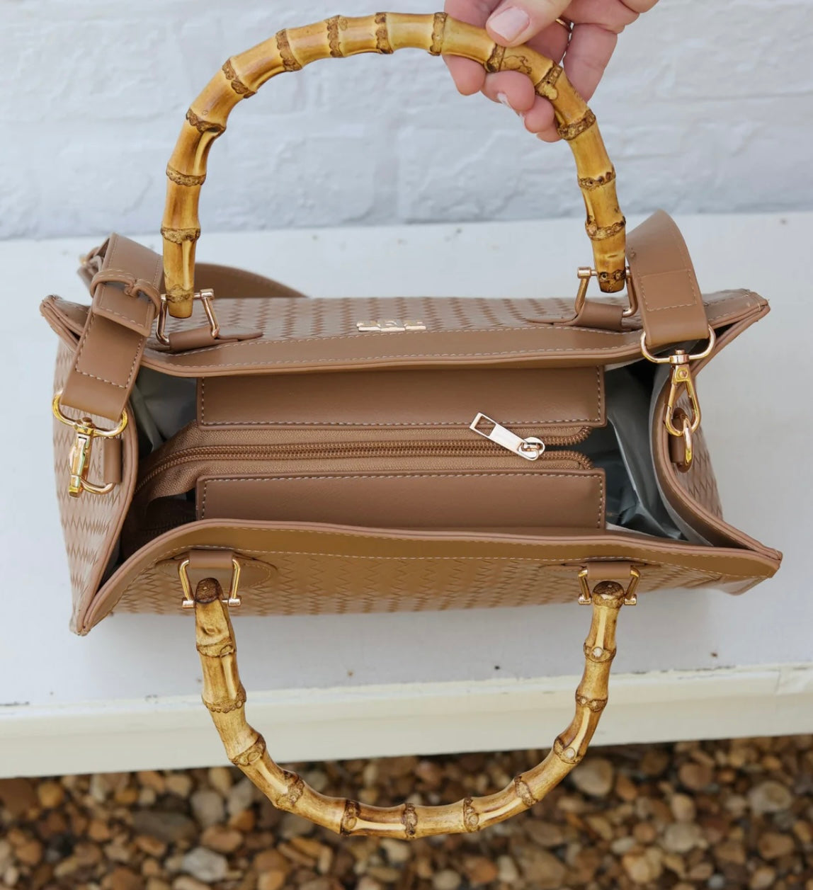 Palmer Tote Woven Tan