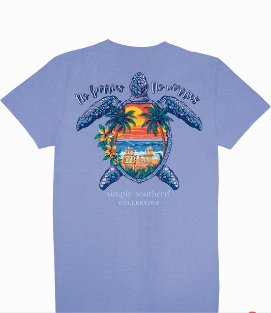 Simply Southern “no hurries, no worries” Short Sleeve Tshirt Youth