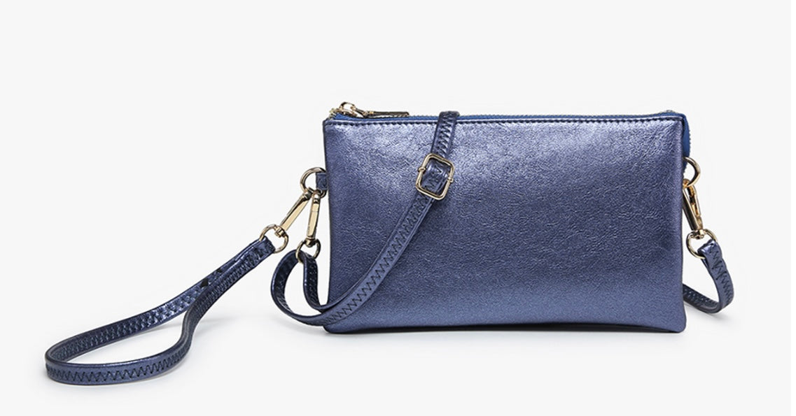 Riley Monogrammable 3 Compartment Crossbody/Wristlet, VARIOUS STYLES