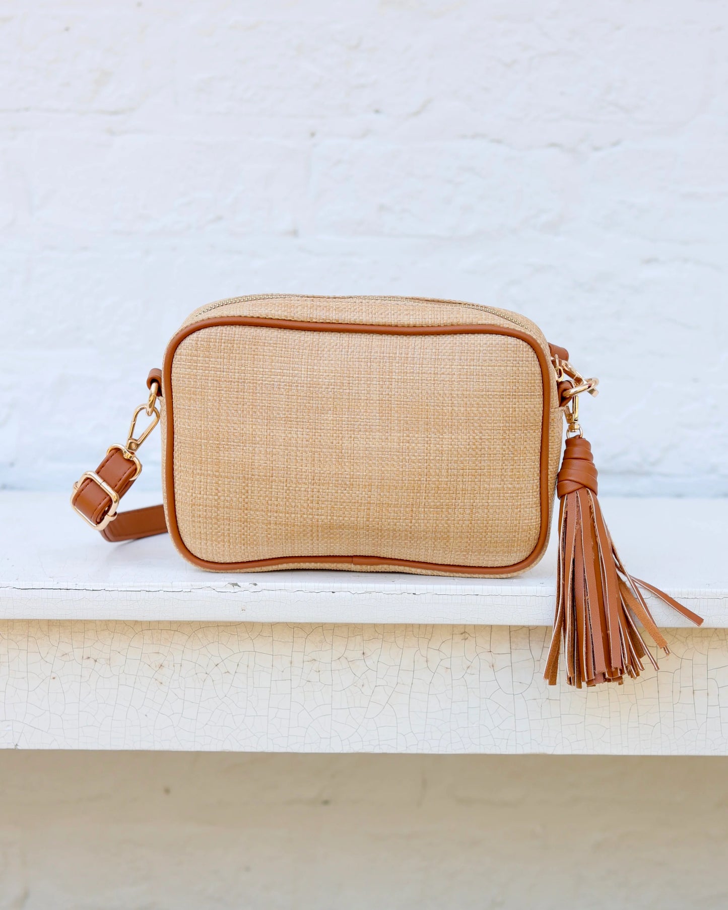 Margoe Crossbody | Natural Saddle