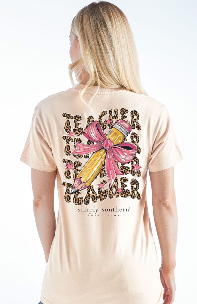 Simply Southern "teacher" Short Sleeve Tee