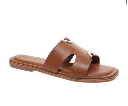 Pierre Dumas Empress Sandal - New Tan