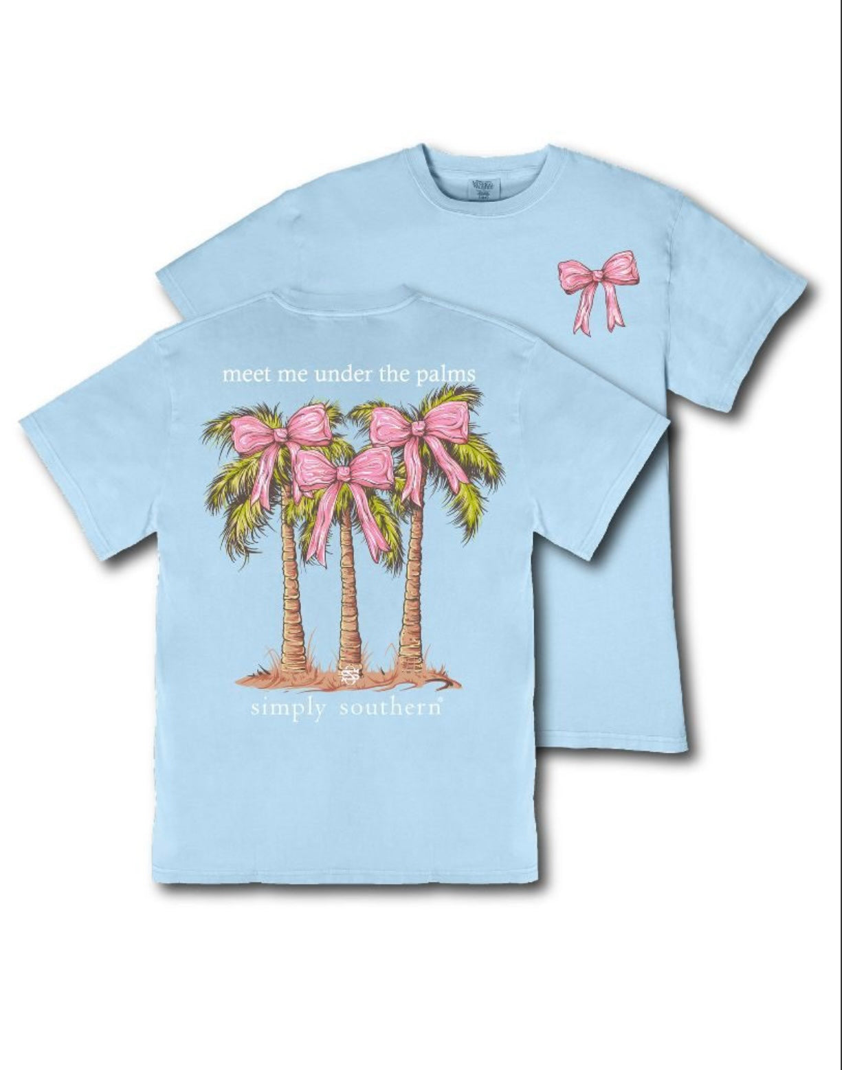 Simply southern mineral washed palm tshirt