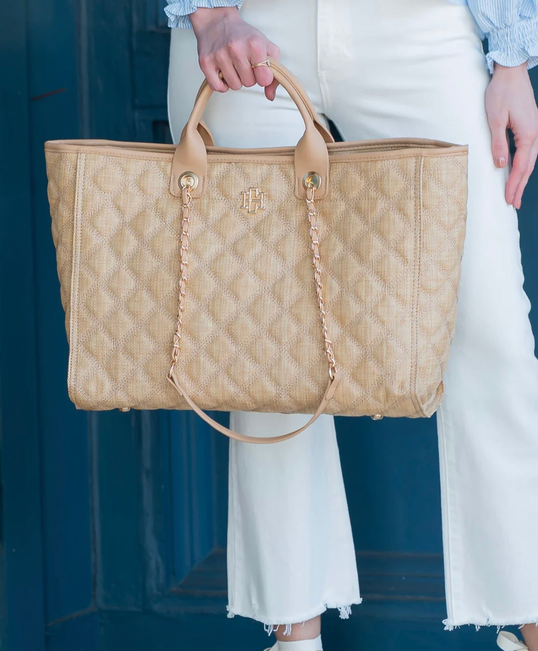 Caroline Hill - Melissa Tote Bag | Natural