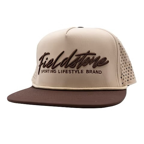 Fieldstone Brown Bill Logo Performance Hat